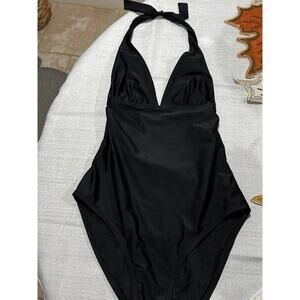 Women's Bathing Suit Top, Size 6, Solid, Push-Up, Padded, Halter